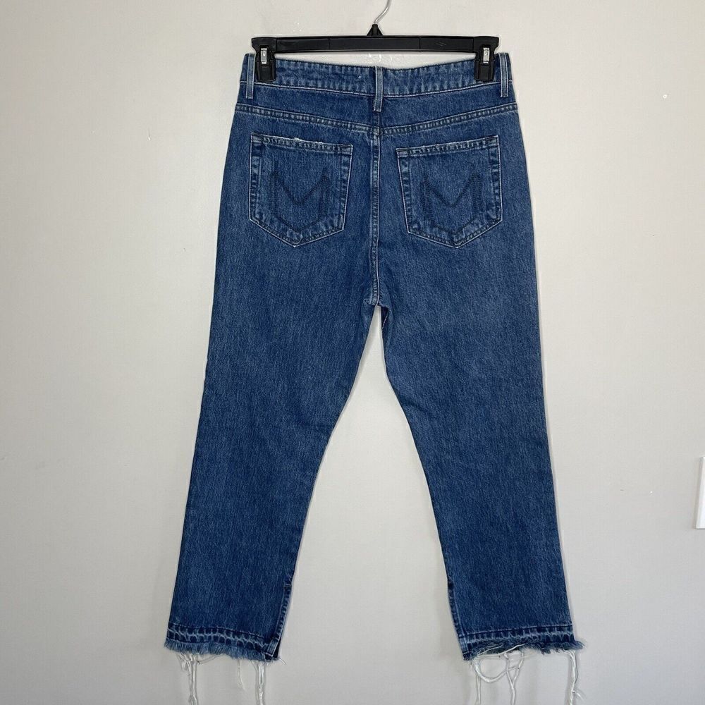 SHOW ME YOUR MUMU Womens Brooklyn Distressed Jeans NEW Sz 29 Straight Frayed-Hem - Picture 6 of 12